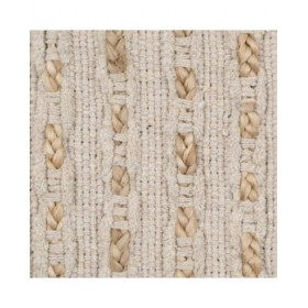 Tappeto Bianco Naturale 70 % cotone 30 % Juta 160 x 230 cm