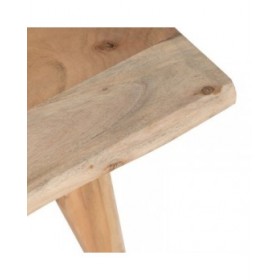 Tavolino Aggiuntivo Naturale Ferro Legno di acacia 50 x 50 x 46 cm