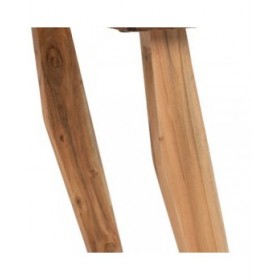 Tavolino Aggiuntivo Naturale Ferro Legno di acacia 50 x 50 x 46 cm