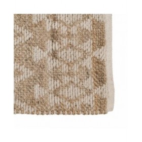 Tappeto Bianco Naturale 60 % Cotone Juta 200 x 290 cm