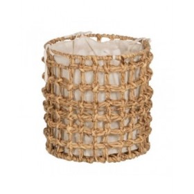 Set di Cesti Beige Crema Fibra naturale 45 x 45 x 45 cm (3 Unità)