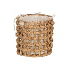 Set di Cesti Beige Crema Fibra naturale 45 x 45 x 45 cm (3 Unità)
