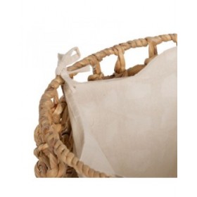 Set di Cesti Beige Crema Fibra naturale 45 x 45 x 45 cm (3 Unità)