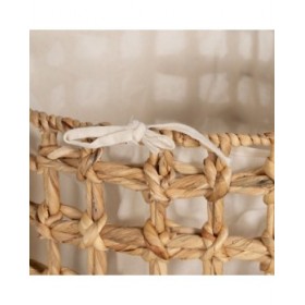 Set di Cesti Beige Crema Fibra naturale 45 x 45 x 45 cm (3 Unità)