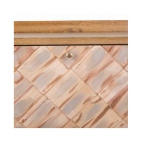 Panca Alexandra House Living Marrone Naturale Legno di paulownia Legno MDF 38 x 53 x 80 cm Scarpiera