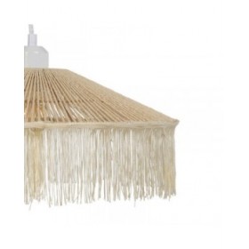 Lampadario Beige Carta Ferro 220-240 V 41 x 41 x 17 cm