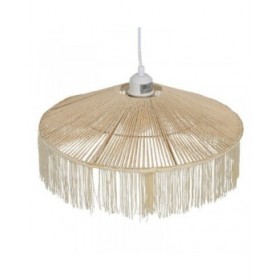 Lampadario Beige Carta Ferro 220-240 V 41 x 41 x 17 cm