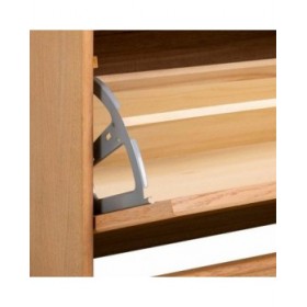 Panca Alexandra House Living Naturale Legno MDF 38 x 53 x 80 cm Scarpiera