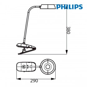 Lampada da tavolo Philips Lámpara de mesa Rosa 3 W