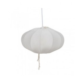 Lampadario Bianco Cotone 220-240 V 30 x 30 x 17,5 cm