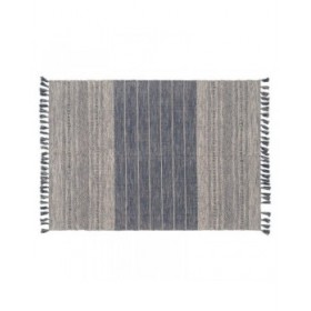Tappeto Azzurro Bianco 70 % cotone 30 % Poliestere 160 x 230 cm