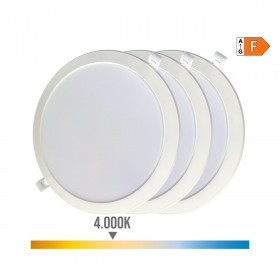 LED Downlight da Incasso EDM 31568 18 W Ø 22 x 3,2 cm 3 Unità (4000 K)