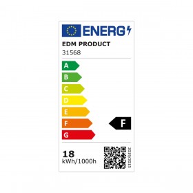 LED Downlight da Incasso EDM 31568 18 W Ø 22 x 3,2 cm 3 Unità (4000 K)
