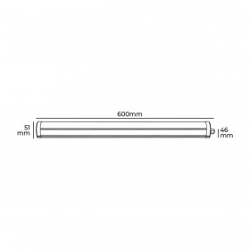 Ciabatta Multipresa EDM 31406 18 W 60 cm Luce LED (6400 K)