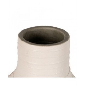 Vaso Bianco Ceramica 17 x 17 x 30 cm