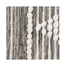 Tappeto Bianco Grigio 60 % Cotone 40 % Poliestere 160 x 230 cm