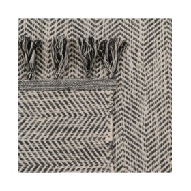 Tappeto Grigio 70 % cotone 30 % Poliestere 80 x 150 cm