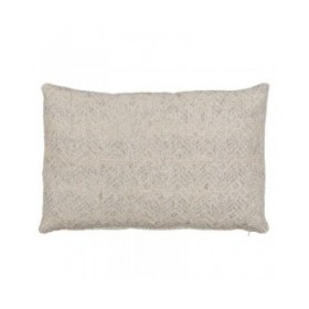 Cuscino Cotone Lino Grigio 60 x 40 cm