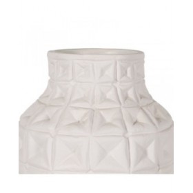 Vaso Bianco Ceramica 22 x 22 x 41 cm