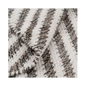 Tappeto Bianco Grigio 70 % cotone 30 % Poliestere 80 x 150 cm