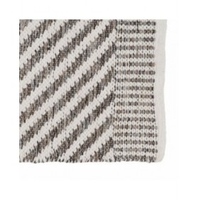 Tappeto Bianco Grigio 70 % cotone 30 % Poliestere 80 x 150 cm
