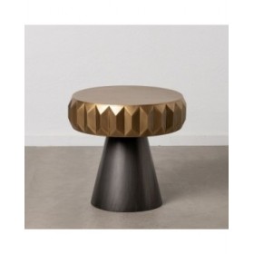 Tavolino Aggiuntivo Nero Dorato Ferro 63 x 63 x 62 cm
