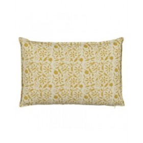 Cuscino Cotone Beige Senape 60 x 40 cm