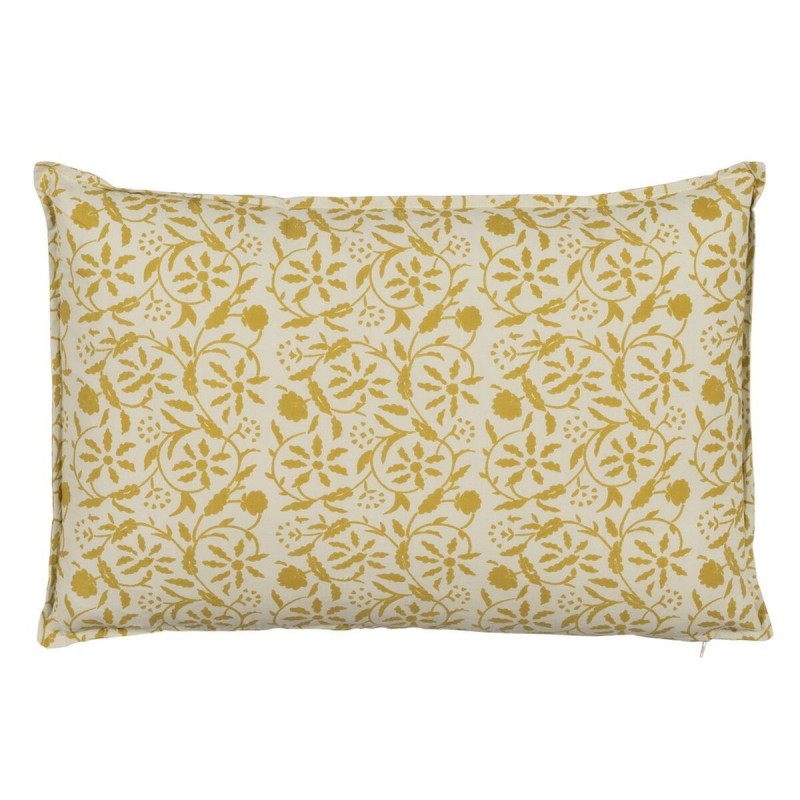 Cuscino Cotone Beige Senape 60 x 40 cm