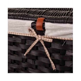 Set di Due Bauli Alexandra House Living Marrone scuro Legno di salice 46 x 46 x 76 cm