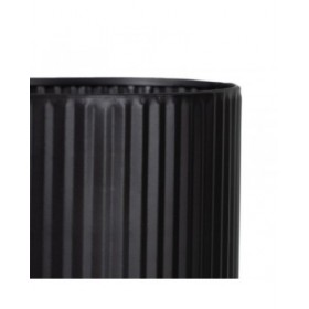 Set di vasi da fiori Nero Ferro 16,5 x 16,5 x 28 cm (2 Unità)