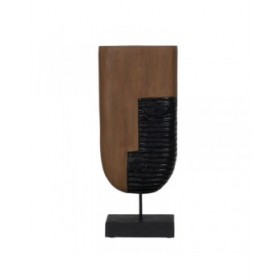 Statua Decorativa Marrone Maschera 20,5 x 12 x 49 cm