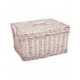 Scatole per conservare Alexandra House Living Bianco vimini Legno di salice 2 Pezzi