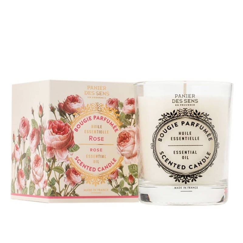 Candela Profumata Panier des Sens Rose,Vonné svíčky Rose 180 ml