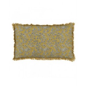 Cuscino Cotone Beige Senape 50 x 30 cm