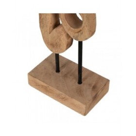 Statua Decorativa Naturale Astratto 15 x 9 x 68,5 cm