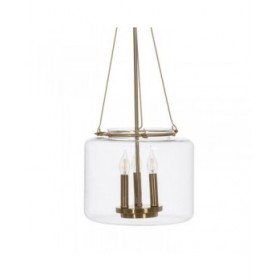 Lampadario Dorato Cristallo Ferro 220-240 V 35 x 35 x 72 cm