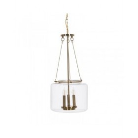 Lampadario Dorato Cristallo Ferro 220-240 V 35 x 35 x 72 cm