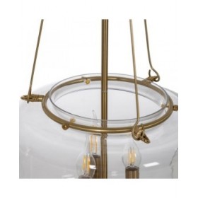 Lampadario Dorato Cristallo Ferro 220-240 V 35 x 35 x 72 cm