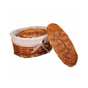 Scatole per conservare Alexandra House Living Naturale vimini Legno di salice 20 x 14 x 10 cm 23 x 14 x 30 cm 2 Pezzi