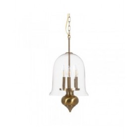 Lampadario Dorato Cristallo Ferro 220-240 V 33 x 33 x 54 cm