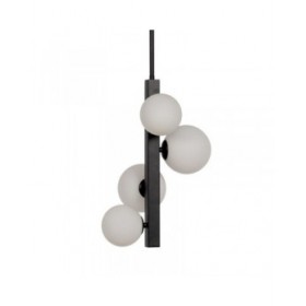 Lampadario Nero Cristallo Ferro 220-240 V 40 x 40 x 100 cm