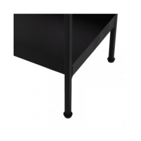 Scaffale Marrone Nero Legno Ferro 85 x 26 x 130 cm