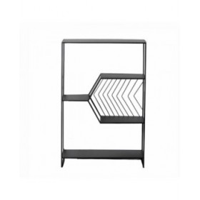 Scaffale Nero Ferro 80 x 35 x 120 cm