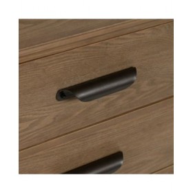 Credenza PAUL Nero Naturale 120 x 41 x 77 cm