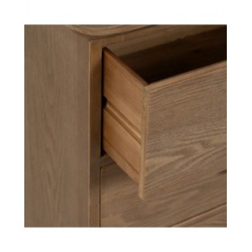 Credenza PAUL Nero Naturale 120 x 41 x 77 cm