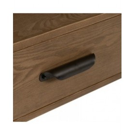 Mobile TV Nero Naturale Ferro Legno di abete 150 x 41 x 59 cm