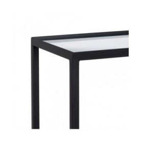 Scaffale Nero Cristallo Ferro 70 x 23 x 161 cm