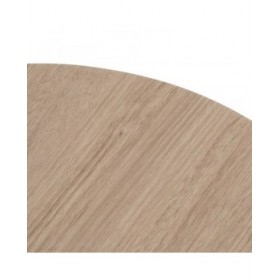 Tavolino da Caffè Nero Naturale 65 x 65 x 37,5 cm