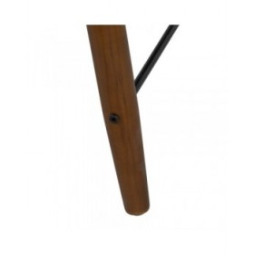 Tavolino da Caffè OSLO Nero Naturale Ferro Legno MDF 109,5 x 60 x 40,5 cm