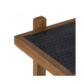 Scaffale OSLO Nero Naturale Ferro 107 x 40 x 80 cm